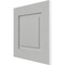 Ekena Millwork 12"W x 12"H True Fit PVC Raised Panel Shutters Sample, Hailstorm Gray SAMPLE-TFPRPST - alternate 2